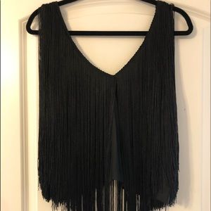 Nasty Gal fringe tank top